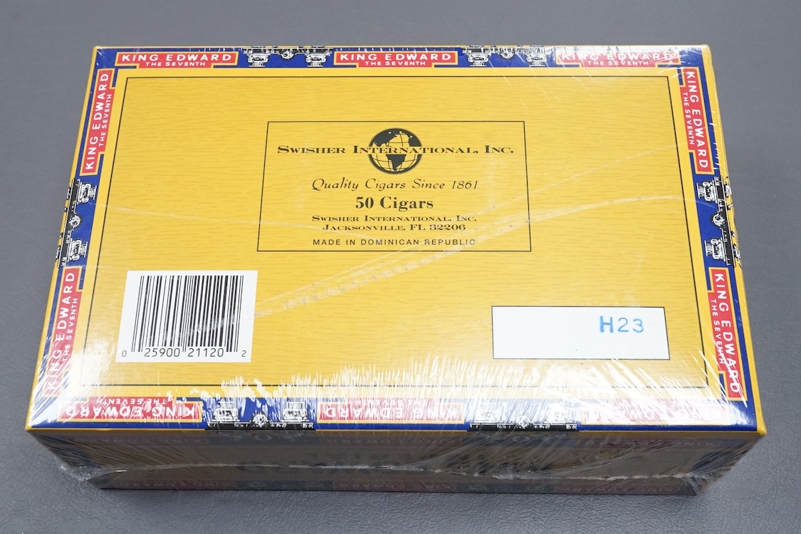 King Edward cigars, unopened box